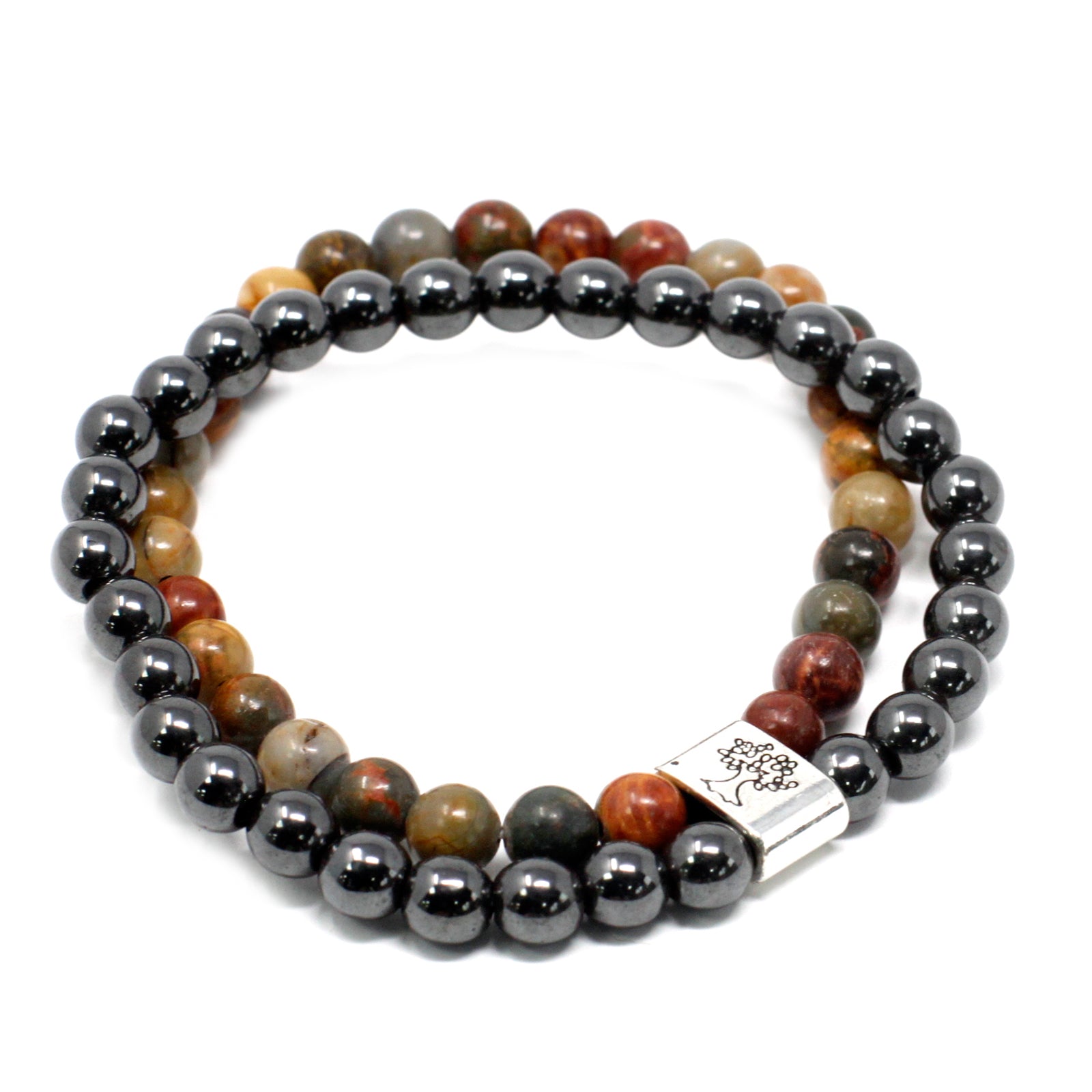 Picasso Jasper - Magnetic Gemstone Bracelet