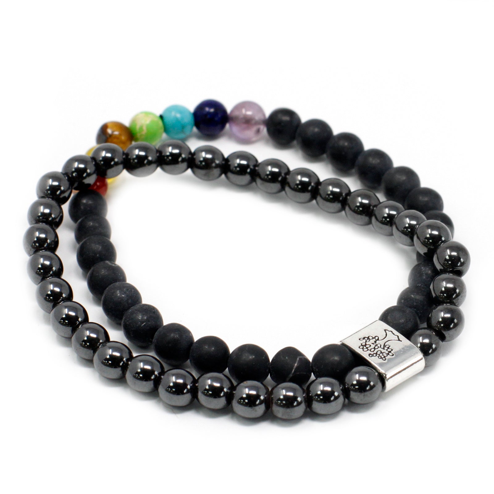 Black Stone Chakra - Magnetic Gemstone Bracelet