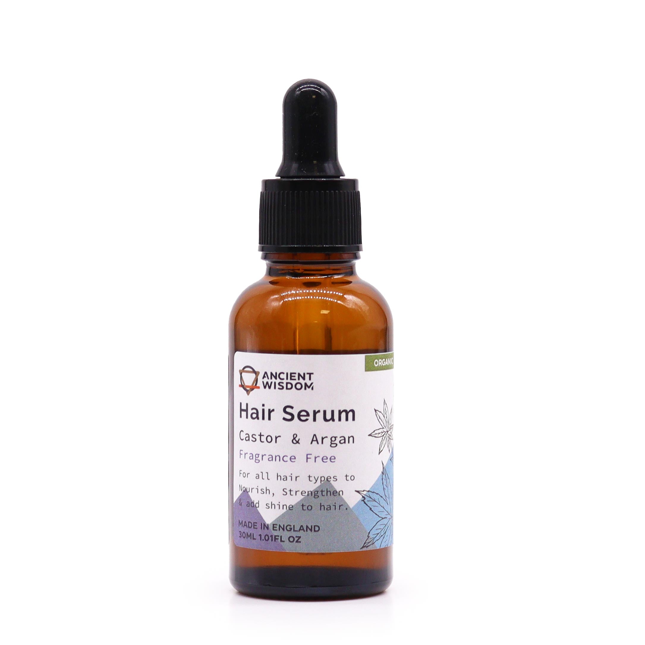 Unfragranced Organic Hair Serum 30ml