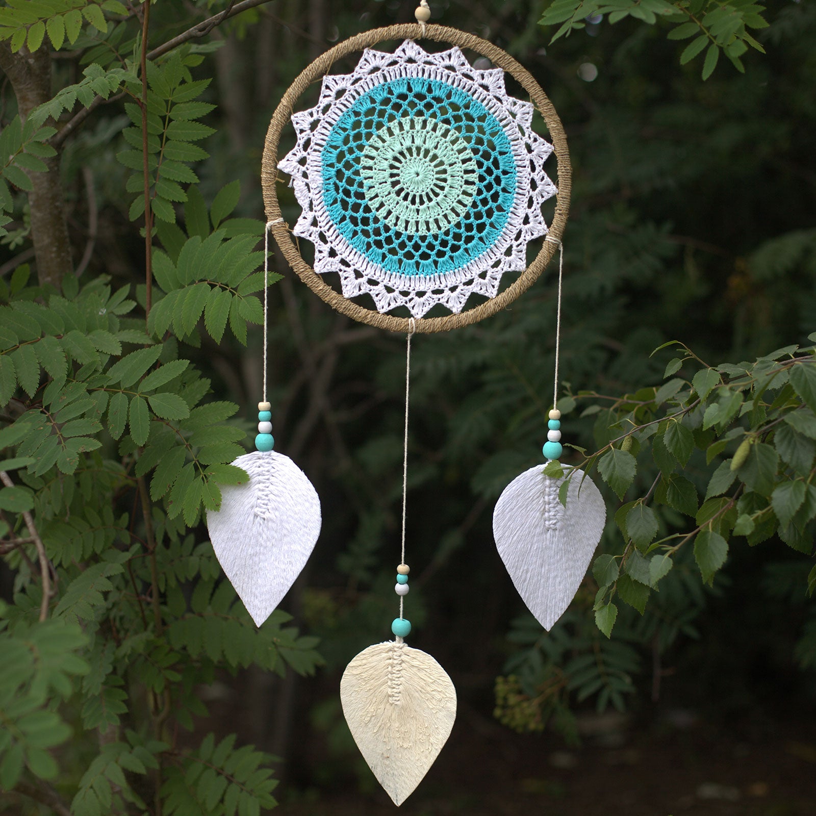 Turquoise Elemental Spirits - Dream Catcher - Large