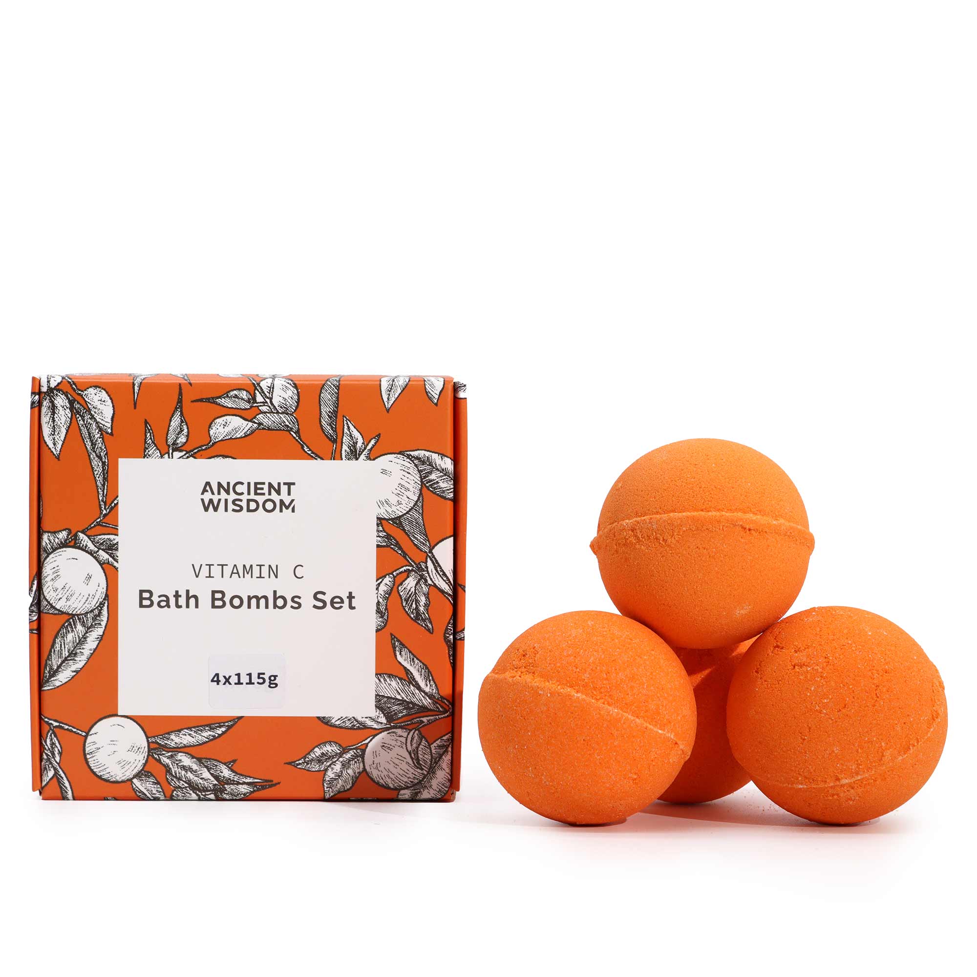 Set of 4 Vitamin C Bath Bombs